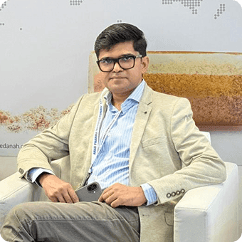 Professional headshot of DR. Sreeraj Gopi, CEO